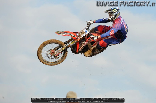2009-10-03 Franciacorta - Motocross delle Nazioni 0244 Free practice MX1 - Brad Anderson - Honda 450 ENG